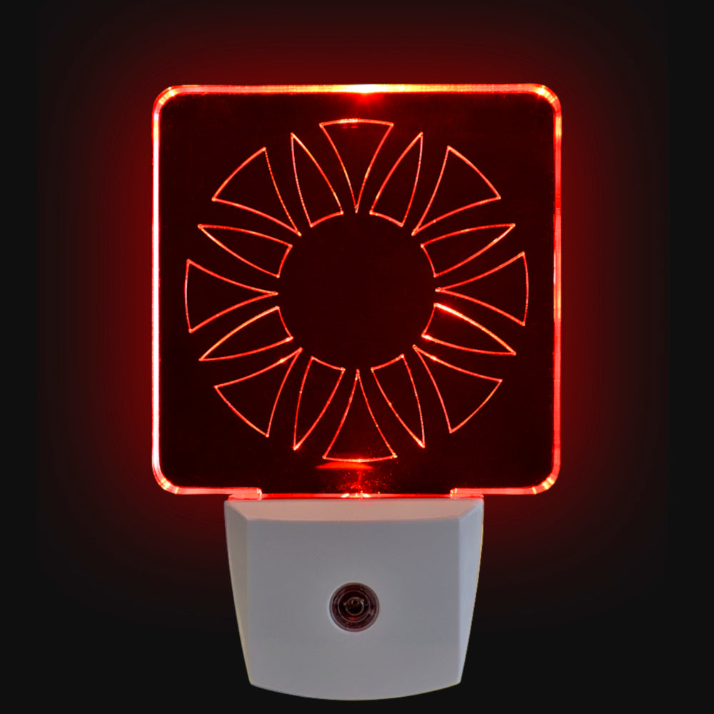 Red LED Night Light [Package of 2] - Circle